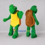 Custom Green and Brown Turtle Character Mascot Costume Adult Full Body Suit for Wildlife Events