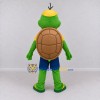 Custom Green and Blue Turtle in Shorts and a Cap Mascot Costume Adult Full Body Suit for School Events Custom Green and Blue Turtle in Shorts and a Cap Mascot Costume Adult Full Body Suit for School Events
