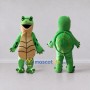 Custom Green and Tan Turtle Character Mascot Costume Adult Full Body Suit for Wildlife Events