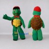 Custom Green and Red Turtle with a Cap and Bandana Mascot Costume Adult Full Body Suit for School Events Custom Green and Red Turtle with a Cap and Bandana Mascot Costume Adult Full Body Suit for School Events
