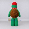 Custom Green and Red Turtle with a Cap and Bandana Mascot Costume Adult Full Body Suit for School Events Custom Green and Red Turtle with a Cap and Bandana Mascot Costume Adult Full Body Suit for School Events