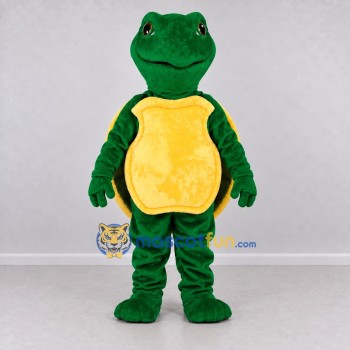 Custom Green and Yellow Turtle Mascot Costume Adult Full Body Suit for Wildlife Events Custom Green and Yellow Turtle Mascot Costume Adult Full Body Suit for Wildlife Events