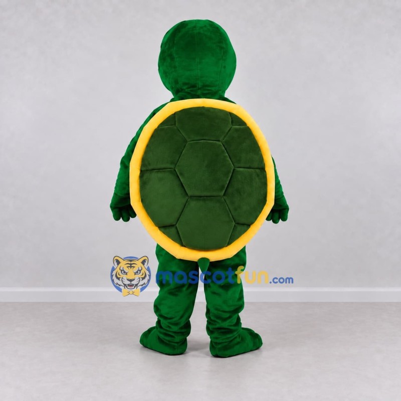 Custom Green and Yellow Turtle Mascot Costume Adult Full Body Suit for Wildlife Events Custom Green and Yellow Turtle Mascot Costume Adult Full Body Suit for Wildlife Events