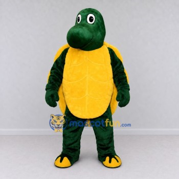 Custom Dark Green and Yellow Turtle Mascot Costume Adult Full Body Suit for Wildlife Events Custom Dark Green and Yellow Turtle Mascot Costume Adult Full Body Suit for Wildlife Events