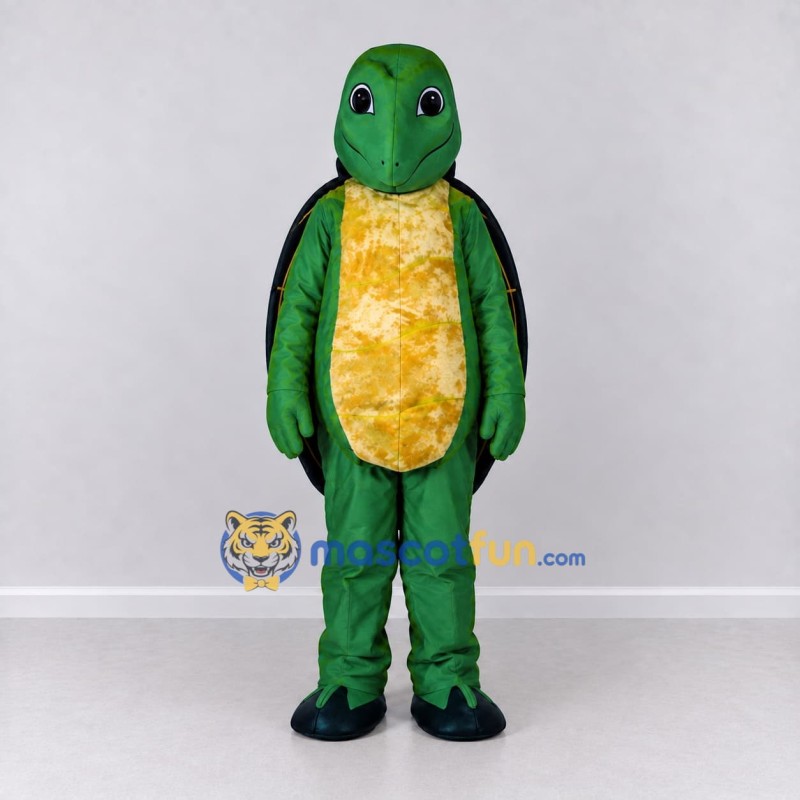 Custom Green and Black Turtle Mascot Costume Adult Full Body Suit for Wildlife Events Custom Green and Black Turtle Mascot Costume Adult Full Body Suit for Wildlife Events