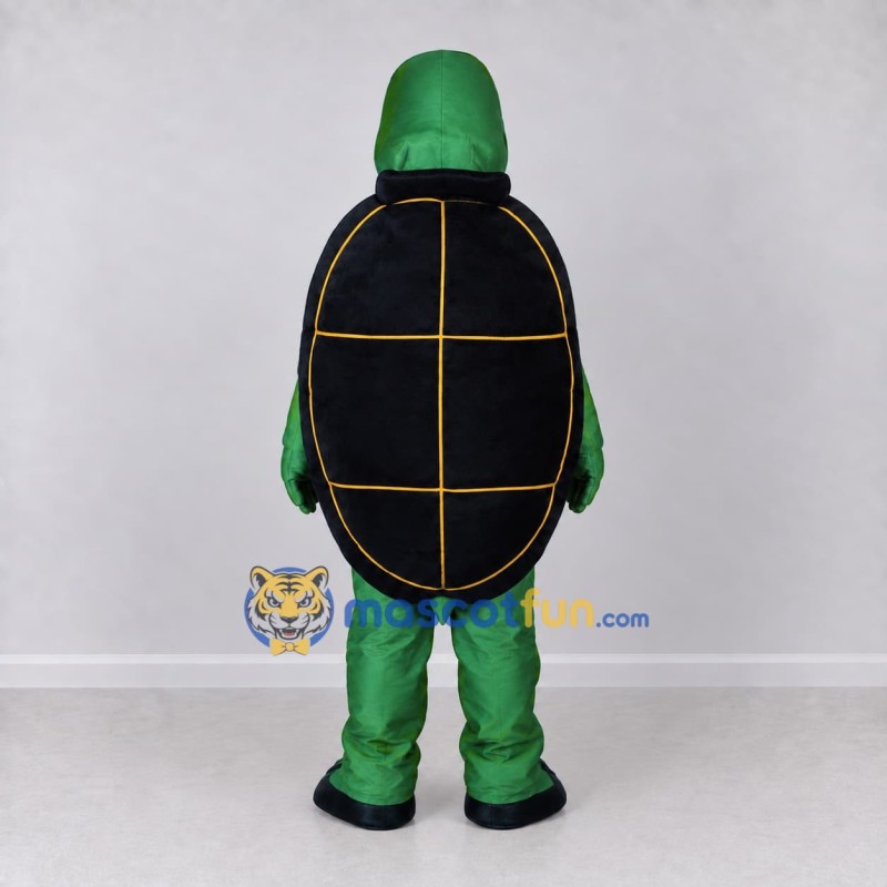 Custom Green and Black Turtle Mascot Costume Adult Full Body Suit for Wildlife Events Custom Green and Black Turtle Mascot Costume Adult Full Body Suit for Wildlife Events
