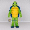 Custom Light Green and Blue Turtle Character Mascot Costume Adult Full Body Suit for School Events Custom Light Green and Blue Turtle Character Mascot Costume Adult Full Body Suit for School Events