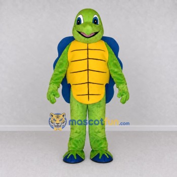 Custom Light Green and Blue Turtle Character Mascot Costume Adult Full Body Suit for School Events Custom Light Green and Blue Turtle Character Mascot Costume Adult Full Body Suit for School Events