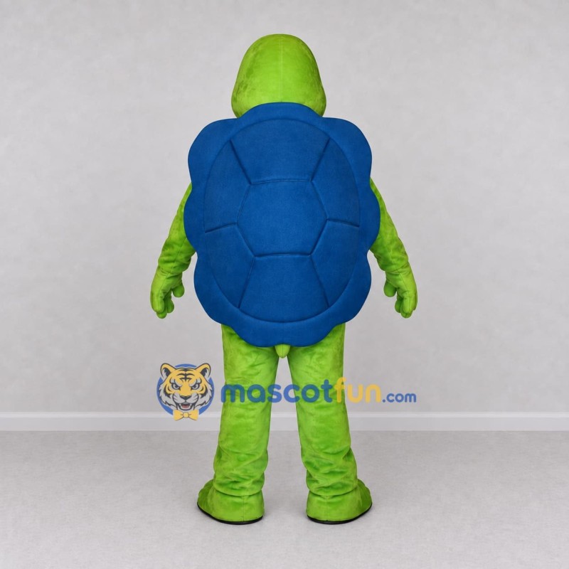 Custom Light Green and Blue Turtle Character Mascot Costume Adult Full Body Suit for School Events Custom Light Green and Blue Turtle Character Mascot Costume Adult Full Body Suit for School Events