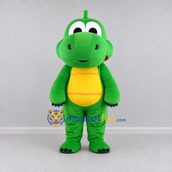 Custom Green and Yellow Dinosaur Character Mascot Costume Adult Full Body Suit for Dinosaur Events Custom Green and Yellow Dinosaur Character Mascot Costume Adult Full Body Suit for Dinosaur Events