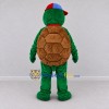 Custom Green and Brown Turtle with a Cap Mascot Costume Adult Full Body Suit for School Events Custom Green and Brown Turtle with a Cap Mascot Costume Adult Full Body Suit for School Events