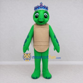 Custom Green and White Turtle Princess Character Mascot Costume Adult Full Body Suit for Theme Parties Custom Green and White Turtle Princess Character Mascot Costume Adult Full Body Suit for Theme Parties