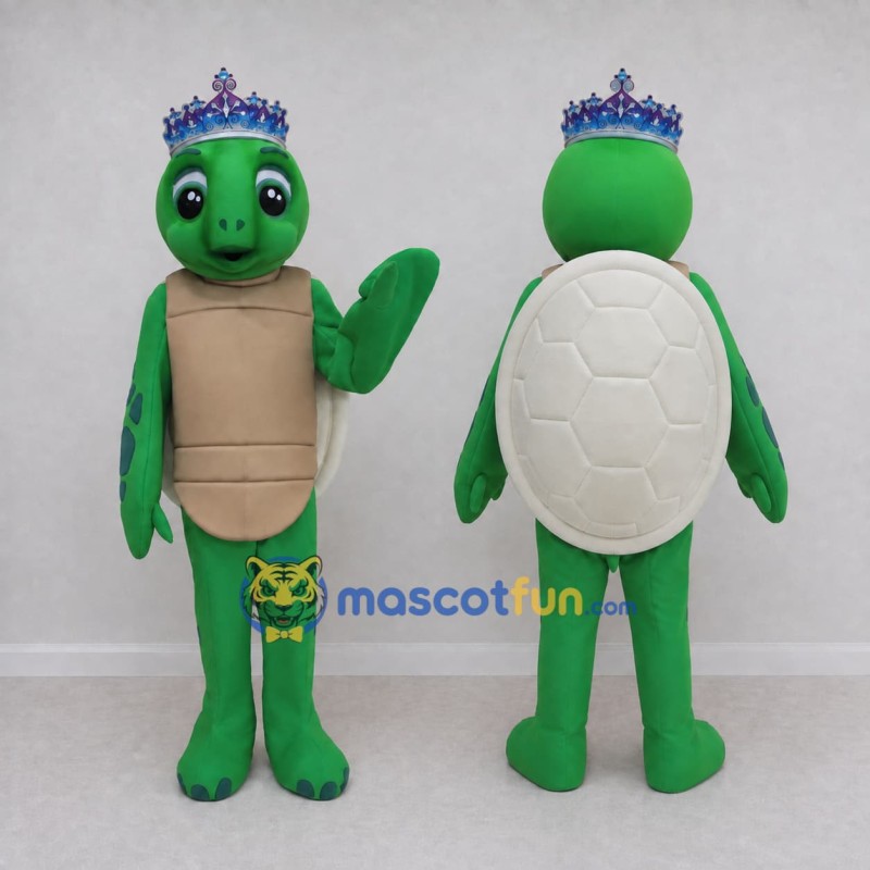 Custom Green and White Turtle Princess Character Mascot Costume Adult Full Body Suit for Theme Parties Custom Green and White Turtle Princess Character Mascot Costume Adult Full Body Suit for Theme Parties