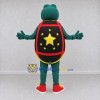 Custom Teal and Yellow Turtle Character with a Star Shell Mascot Costume Adult Full Body Suit for School Events Custom Teal and Yellow Turtle Character with a Star Shell Mascot Costume Adult Full Body Suit for School Events