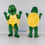 Custom Green and Yellow Turtle Character Mascot Costume Adult Full Body Suit for Wildlife Events