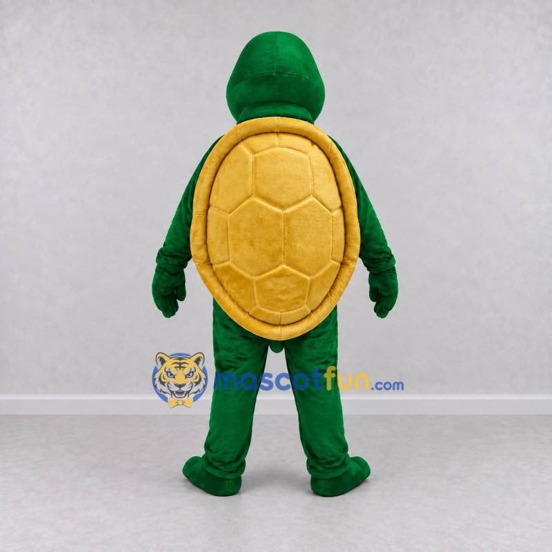 Custom Green and Yellow Turtle Character Mascot Costume Adult Full Body Suit for Wildlife Events Custom Green and Yellow Turtle Character Mascot Costume Adult Full Body Suit for Wildlife Events