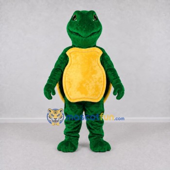 Custom Green and Yellow Turtle Mascot Costume Adult Full Body Suit for Wildlife Events Custom Green and Yellow Turtle Mascot Costume Adult Full Body Suit for Wildlife Events