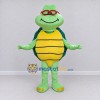 Custom Light Green and Yellow Turtle with Glasses Mascot Costume Adult Full Body Suit for School Events Custom Light Green and Yellow Turtle with Glasses Mascot Costume Adult Full Body Suit for School Events