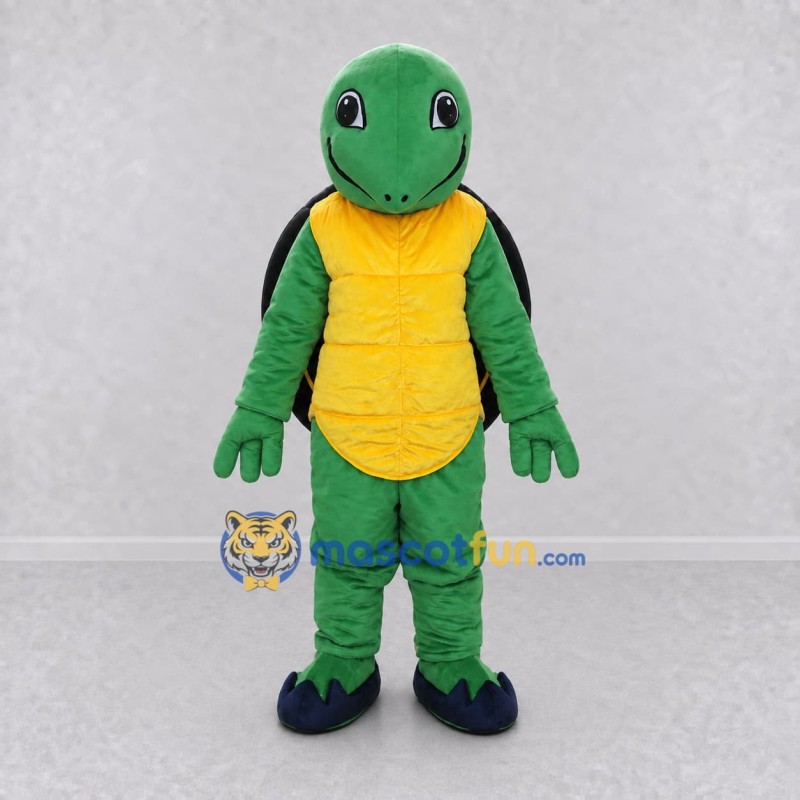 Custom Green and Black Turtle Mascot Costume Adult Full Body Suit for Wildlife Events Custom Green and Black Turtle Mascot Costume Adult Full Body Suit for Wildlife Events