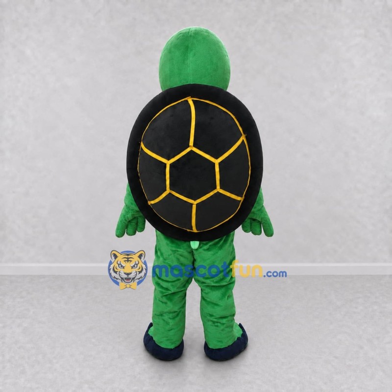 Custom Green and Black Turtle Mascot Costume Adult Full Body Suit for Wildlife Events Custom Green and Black Turtle Mascot Costume Adult Full Body Suit for Wildlife Events