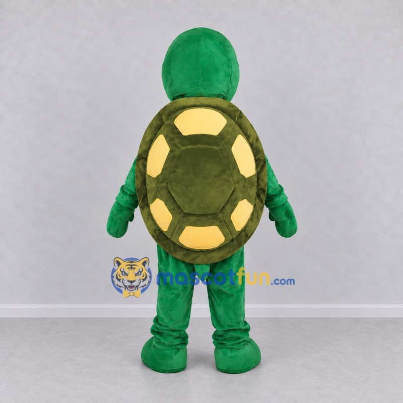 Custom Green and Yellow Turtle Character Mascot Costume Adult Full Body Suit for Wildlife Events Custom Green and Yellow Turtle Character Mascot Costume Adult Full Body Suit for Wildlife Events