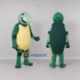 Custom Teal and Yellow Turtle Character Mascot Costume Adult Full Body Suit for Wildlife Events