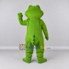 Custom Green and White Frog Character Mascot Costume Adult Full Body Suit for School Events Custom Green and White Frog Character Mascot Costume Adult Full Body Suit for School Events