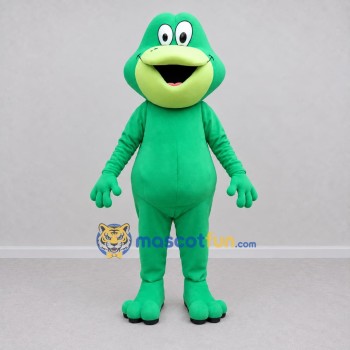 Custom Green and Yellow Frog Character Mascot Costume Adult Full Body Suit for School Events Custom Green and Yellow Frog Character Mascot Costume Adult Full Body Suit for School Events
