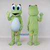 Custom Light Green and White Frog Character Mascot Costume Adult Full Body Suit for School Events Custom Light Green and White Frog Character Mascot Costume Adult Full Body Suit for School Events