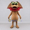 Custom Tan and Red Frilled Lizard Mascot Costume Adult Full Body Suit for Wildlife Events Custom Tan and Red Frilled Lizard Mascot Costume Adult Full Body Suit for Wildlife Events