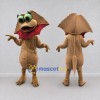 Custom Tan and Red Frilled Lizard Mascot Costume Adult Full Body Suit for Wildlife Events Custom Tan and Red Frilled Lizard Mascot Costume Adult Full Body Suit for Wildlife Events