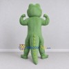 Custom Light Green Muscular Crocodile Character Mascot Costume Adult Full Body Suit for Sports Events Custom Light Green Muscular Crocodile Character Mascot Costume Adult Full Body Suit for Sports Events