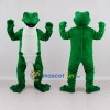 Custom Green and White Frog Mascot Costume Adult Full Body Suit for School Events Custom Green and White Frog Mascot Costume Adult Full Body Suit for School Events