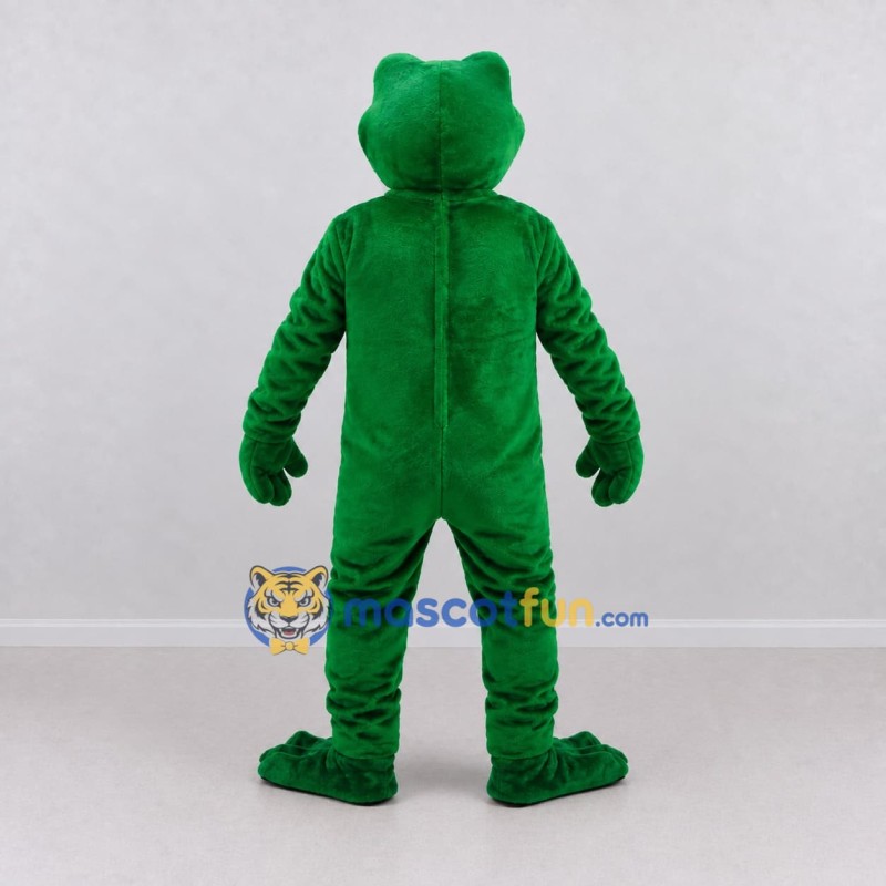 Custom Green and White Frog Mascot Costume Adult Full Body Suit for School Events Custom Green and White Frog Mascot Costume Adult Full Body Suit for School Events