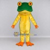 Custom Green and Yellow Frog Mascot Costume Adult Full Body Suit for School Events Custom Green and Yellow Frog Mascot Costume Adult Full Body Suit for School Events