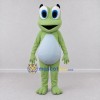 Custom Light Green and White Frog Character Mascot Costume Adult Full Body Suit for School Events Custom Light Green and White Frog Character Mascot Costume Adult Full Body Suit for School Events
