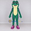 Custom Teal and Purple Spotted Frog Character Mascot Costume Adult Full Body Suit for School Events Custom Teal and Purple Spotted Frog Character Mascot Costume Adult Full Body Suit for School Events