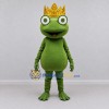 Custom Green and Gold Frog King Character Mascot Costume Adult Full Body Suit for Theme Parties Custom Green and Gold Frog King Character Mascot Costume Adult Full Body Suit for Theme Parties