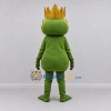 Custom Green and Gold Frog King Character Mascot Costume Adult Full Body Suit for Theme Parties Custom Green and Gold Frog King Character Mascot Costume Adult Full Body Suit for Theme Parties