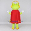 Custom Light Green and Red Superhero Frog with Headphones Mascot Costume Adult Full Body Suit for Theme Parties Custom Light Green and Red Superhero Frog with Headphones Mascot Costume Adult Full Body Suit for Theme Parties