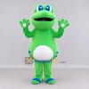 Custom Green and White Frog Character Mascot Costume Adult Full Body Suit for School Events Custom Green and White Frog Character Mascot Costume Adult Full Body Suit for School Events