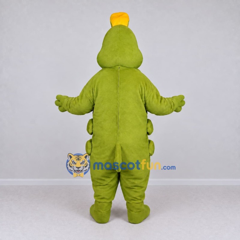 Custom Olive Green and Yellow Caterpillar Character Mascot Costume Adult Full Body Suit for Garden Events Custom Olive Green and Yellow Caterpillar Character Mascot Costume Adult Full Body Suit for Garden Events