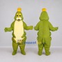 Custom Olive Green and Yellow Caterpillar Character Mascot Costume Adult Full Body Suit for Garden Events