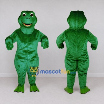 Custom Green Frog Character Mascot Costume Adult Full Body Suit for School Events