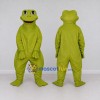 Custom Yellow Green Frog Mascot Costume Adult Full Body Suit for School Events