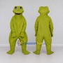 Custom Yellow Green Frog Mascot Costume Adult Full Body Suit for School Events