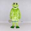 Custom Light Green Frog Mascot Costume Adult Full Body Suit for School Events Custom Light Green Frog Mascot Costume Adult Full Body Suit for School Events