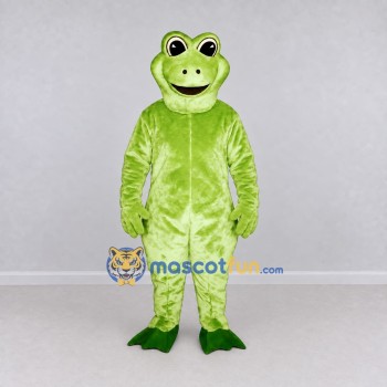 Custom Light Green Frog Mascot Costume Adult Full Body Suit for School Events Custom Light Green Frog Mascot Costume Adult Full Body Suit for School Events