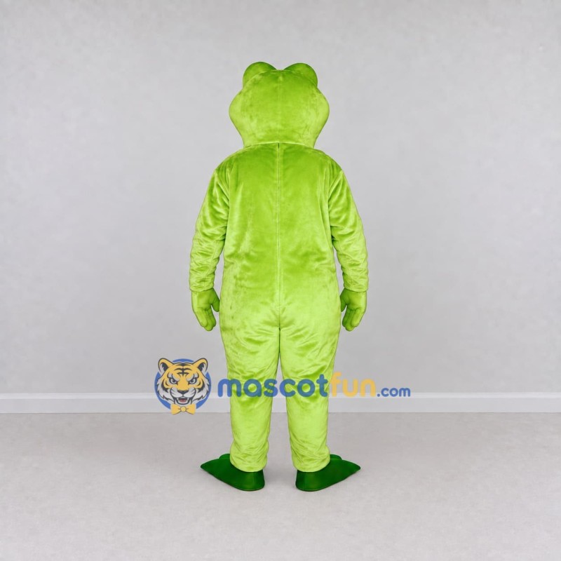 Custom Light Green Frog Mascot Costume Adult Full Body Suit for School Events Custom Light Green Frog Mascot Costume Adult Full Body Suit for School Events