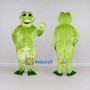 Custom Light Green Frog Mascot Costume Adult Full Body Suit for School Events